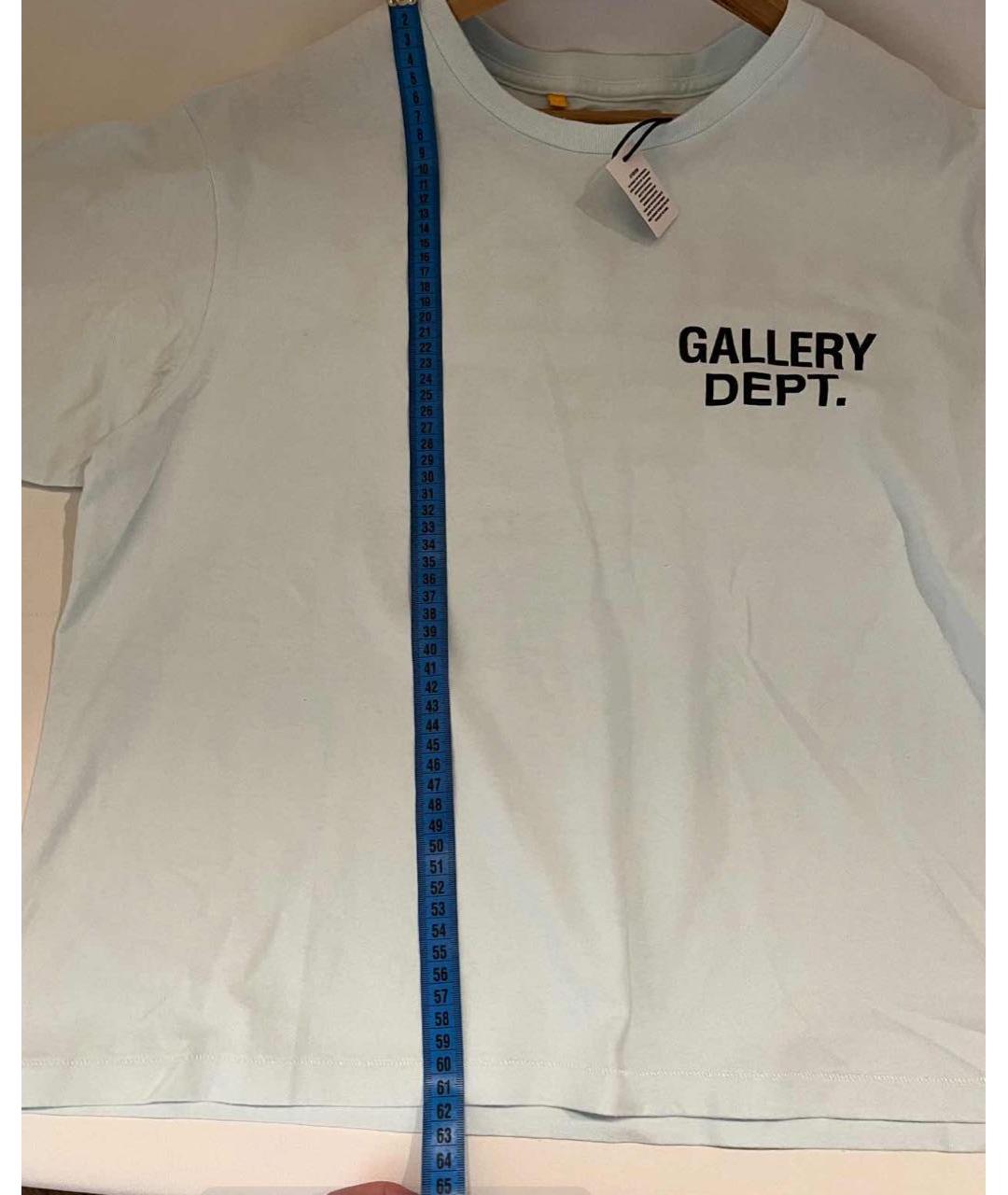 Gallery Dept Голубая хлопковая футболка, фото 7