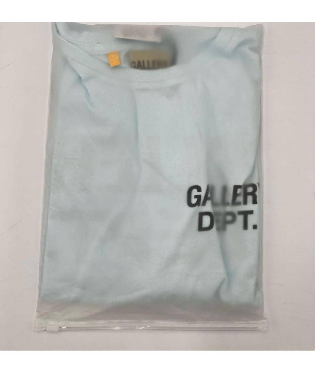 Gallery Dept Голубая хлопковая футболка, фото 5