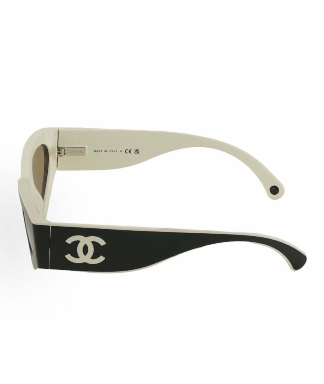 CHANEL Черные пластиковые солнцезащитные очки, фото 2