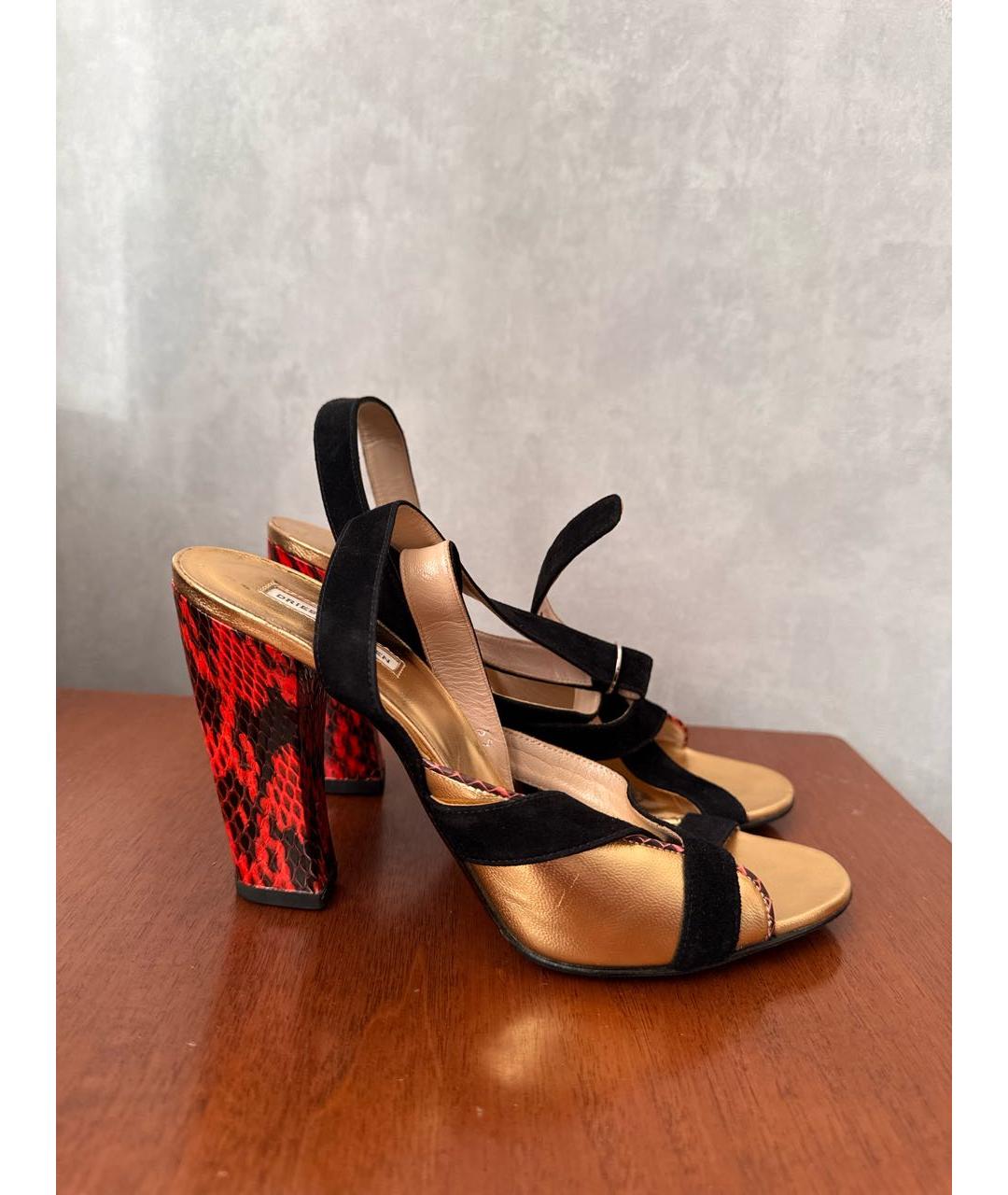 DRIES VAN NOTEN Мульти кожаные туфли, фото 5