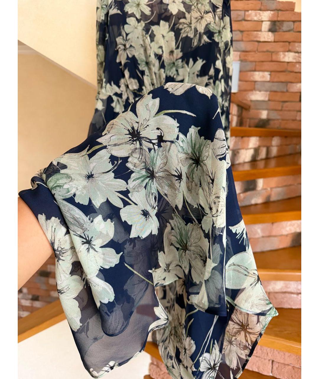 MAX MARA Темно-синее повседневное платье, фото 3