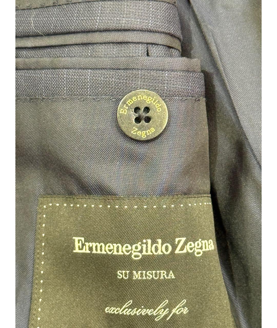 ERMENEGILDO ZEGNA XXX Темно-синий классический костюм, фото 5