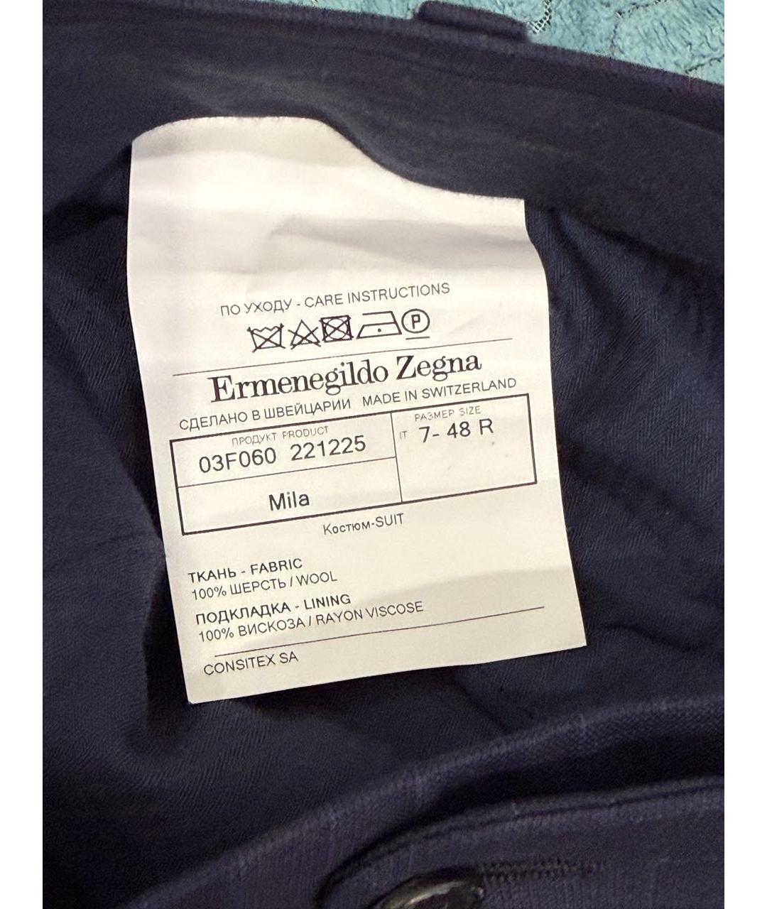 ERMENEGILDO ZEGNA XXX Темно-синий классический костюм, фото 7