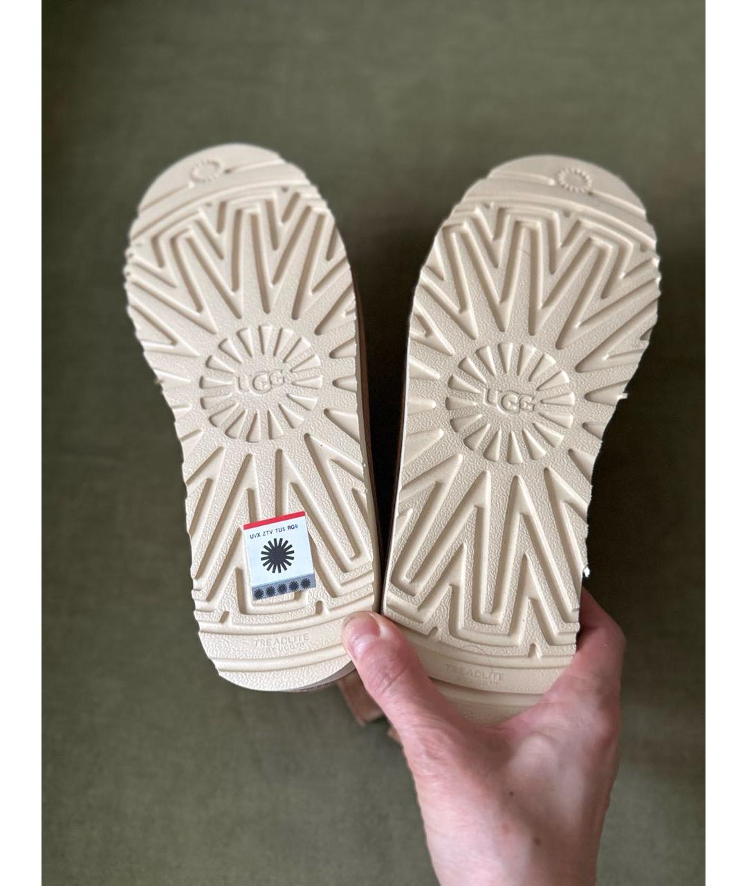 UGG Коричневые замшевые ботинки, фото 7
