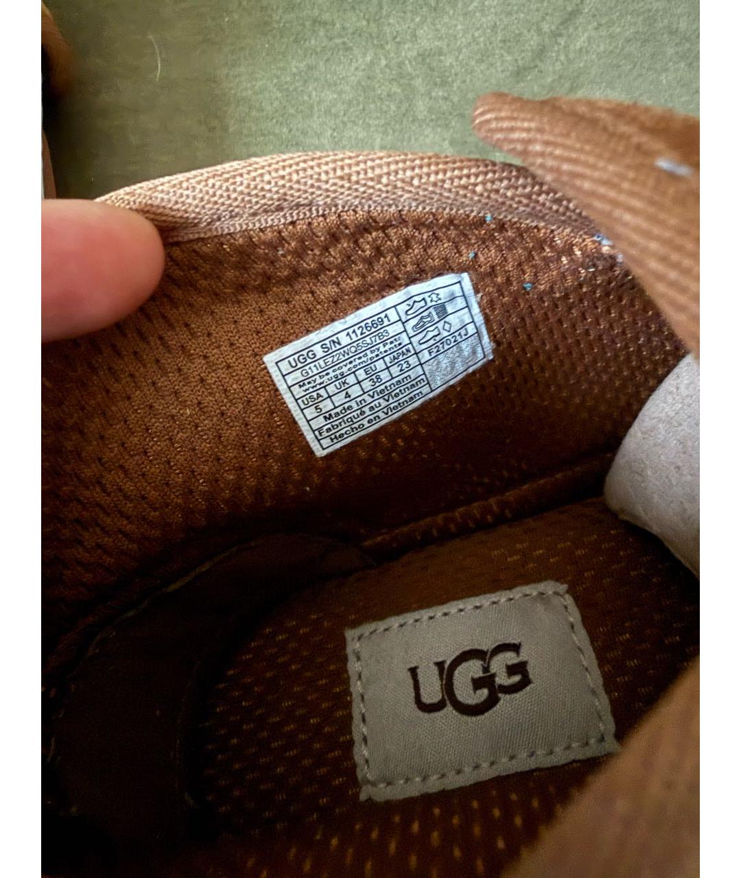 UGG Коричневые замшевые ботинки, фото 6