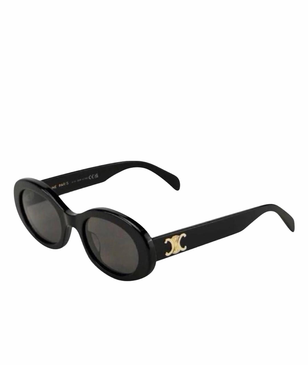CELINE Черные пластиковые солнцезащитные очки, фото 1