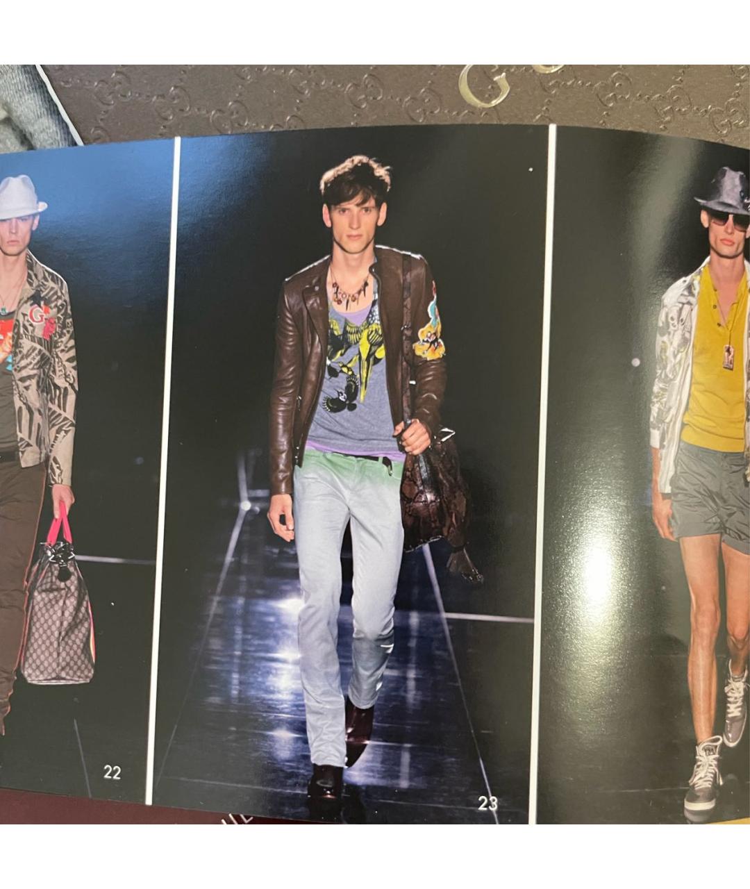 GUCCI Серая хлопковая футболка, фото 7