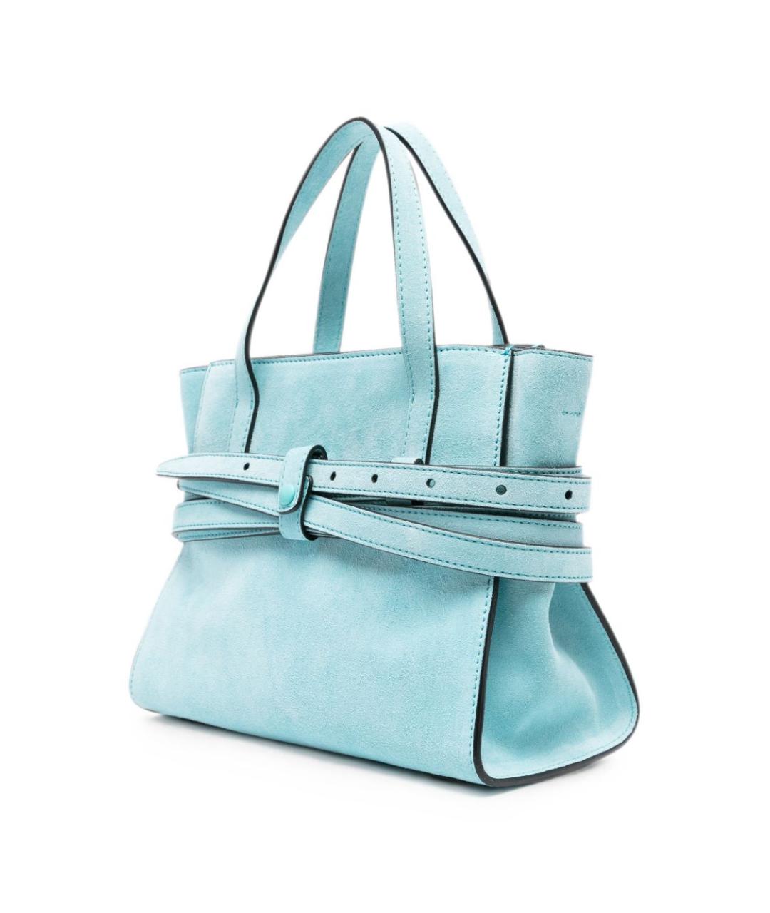 MOSCHINO Голубая сумка тоут, фото 2