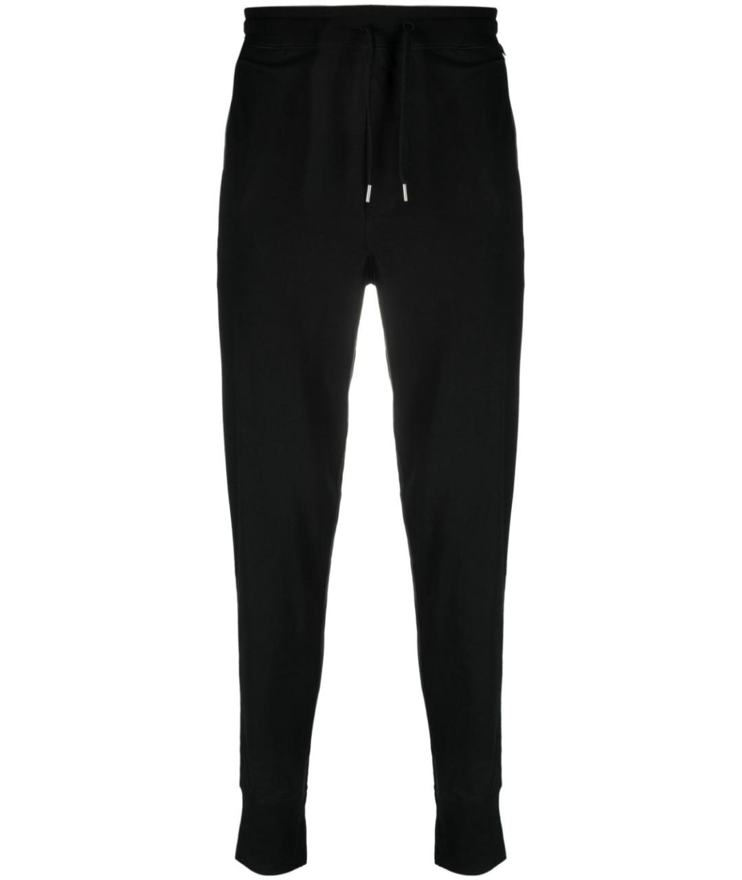 PAUL SMITH Черные хлопковые повседневные брюки, фото 1