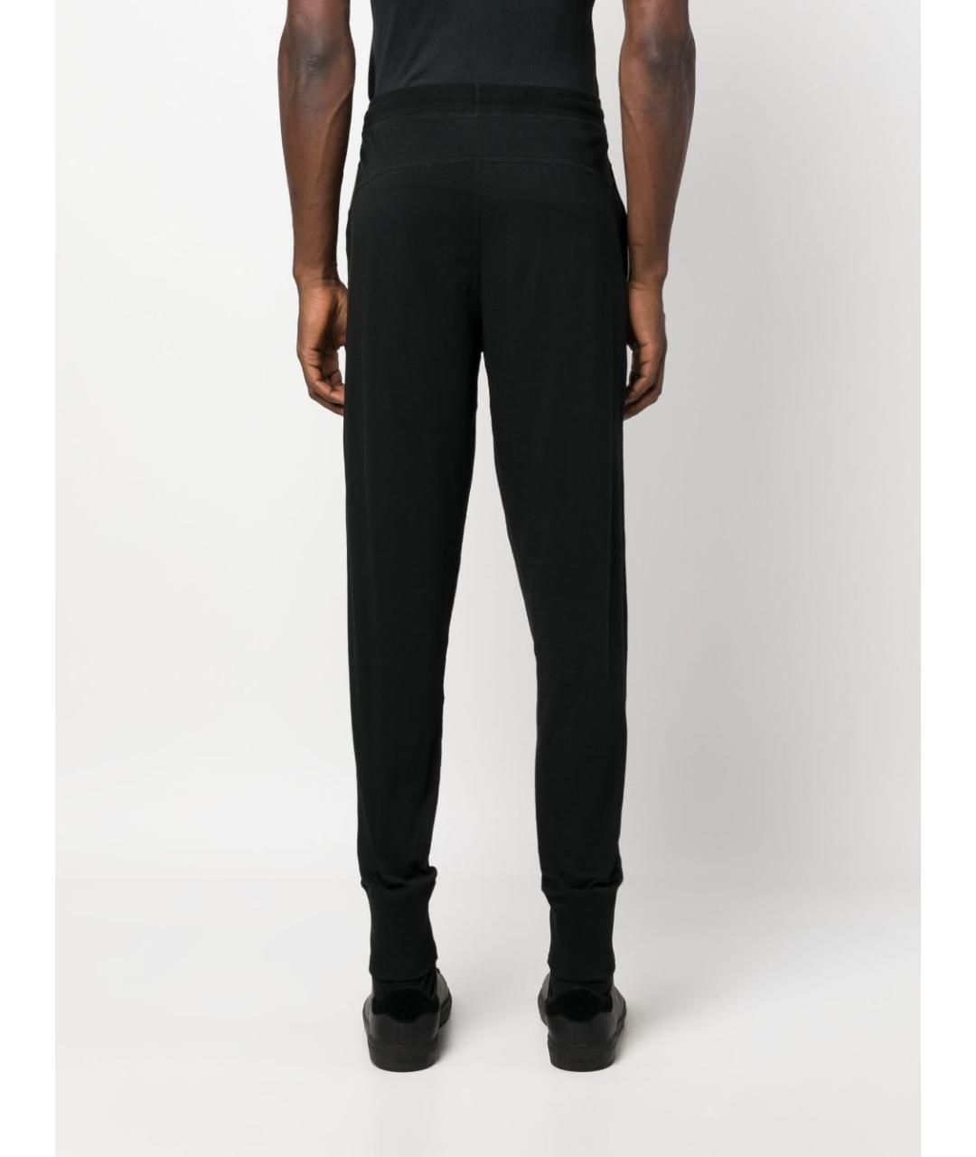 PAUL SMITH Черные хлопковые повседневные брюки, фото 4