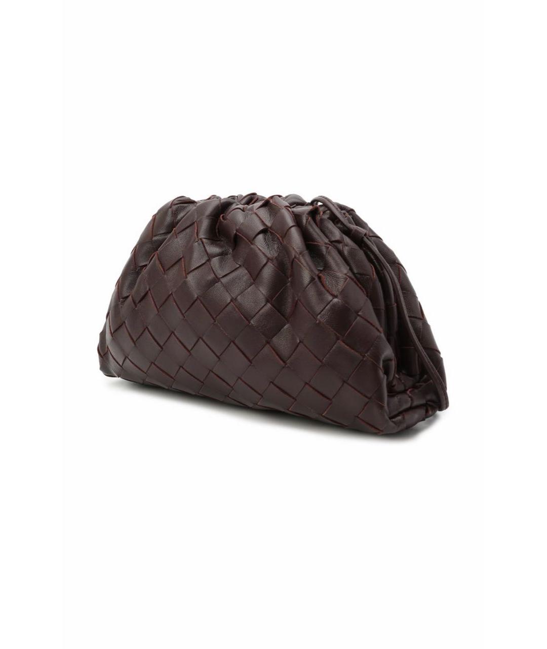 BOTTEGA VENETA Бордовая кожаная сумка через плечо, фото 3