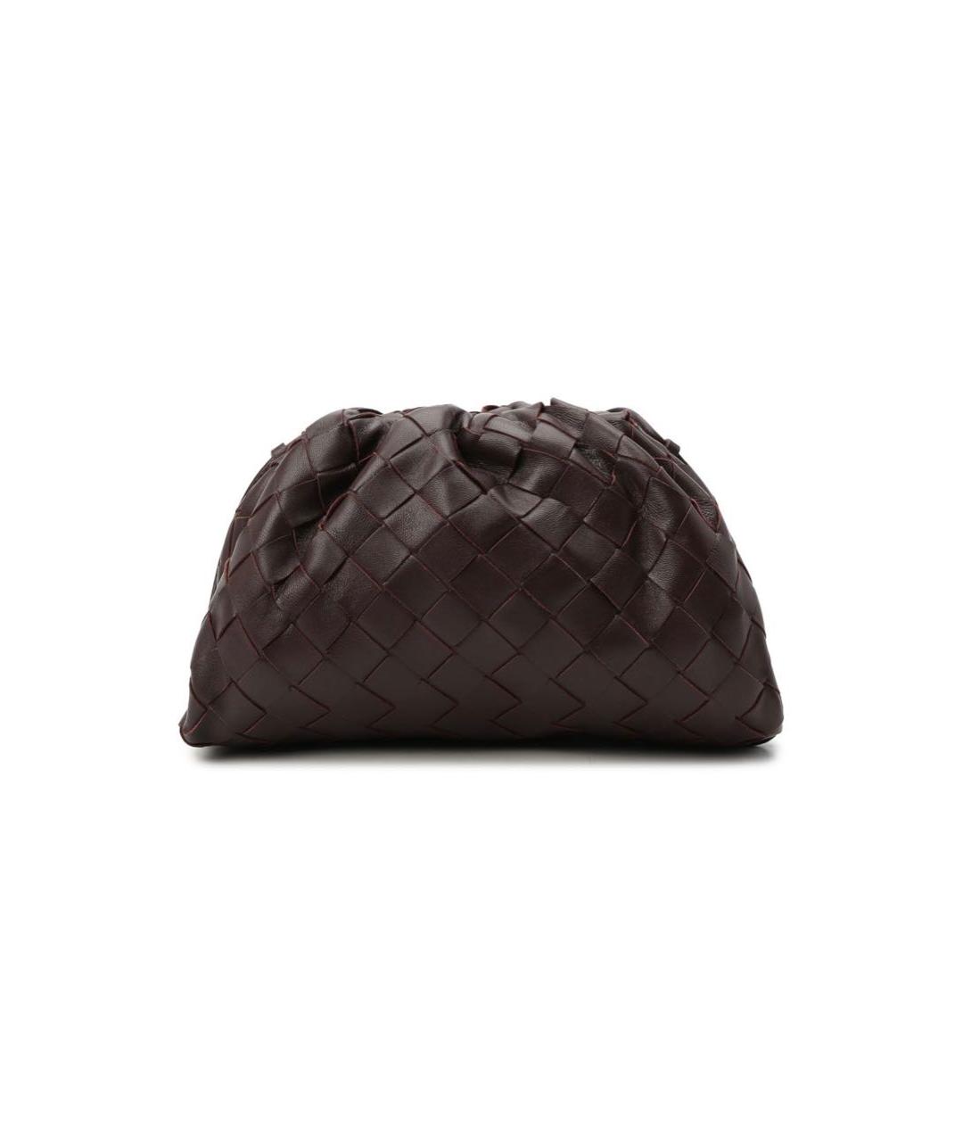 BOTTEGA VENETA Бордовая кожаная сумка через плечо, фото 7