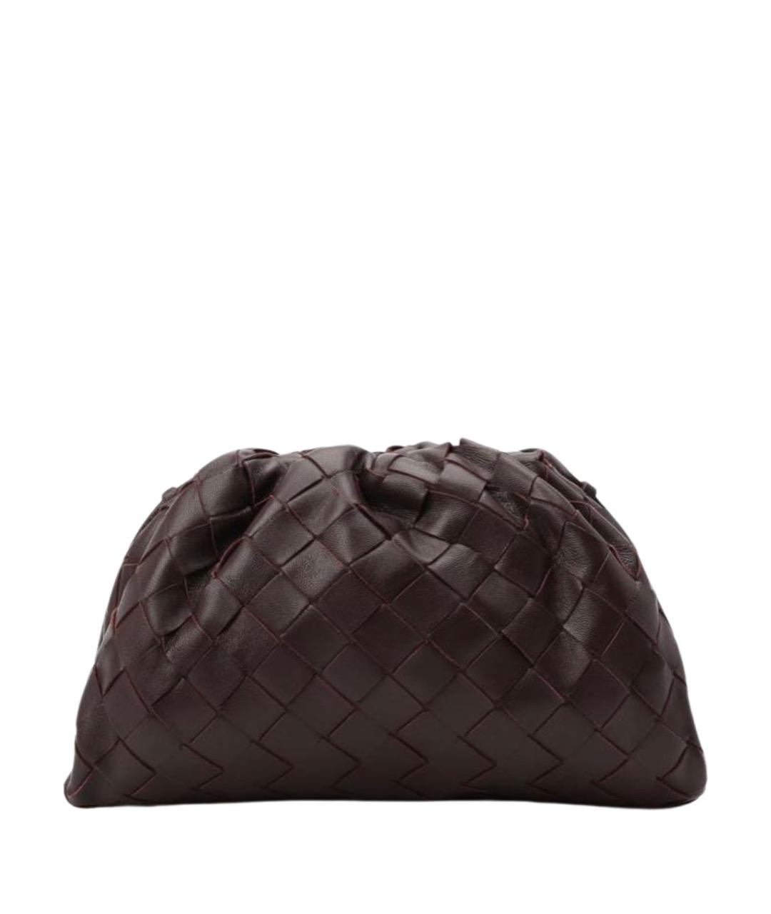 BOTTEGA VENETA Бордовая кожаная сумка через плечо, фото 1