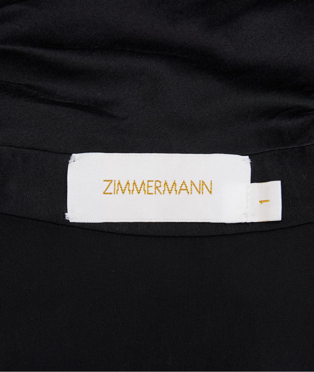 ZIMMERMANN Черный шелковый комбинезон, фото 3