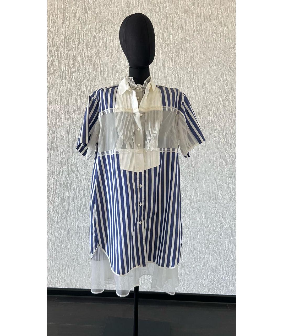 SACAI Синее хлопковое платье, фото 8