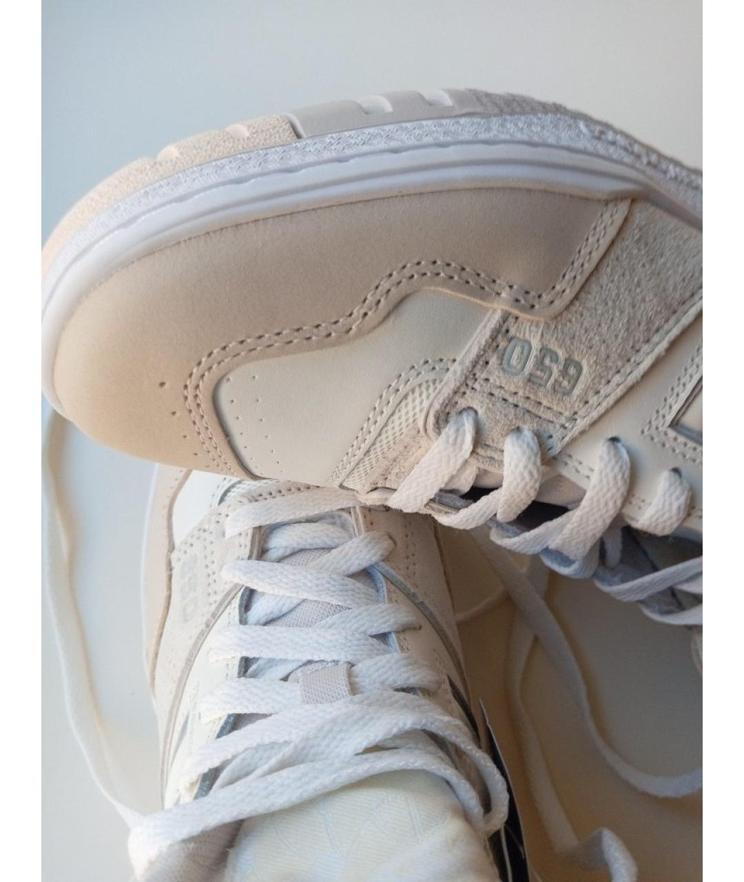 NEW BALANCE Бежевые кожаные высокие кроссовки / кеды, фото 6