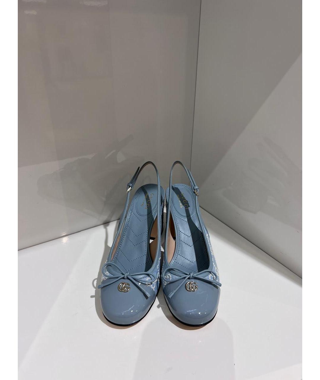 GUCCI Голубые туфли, фото 2