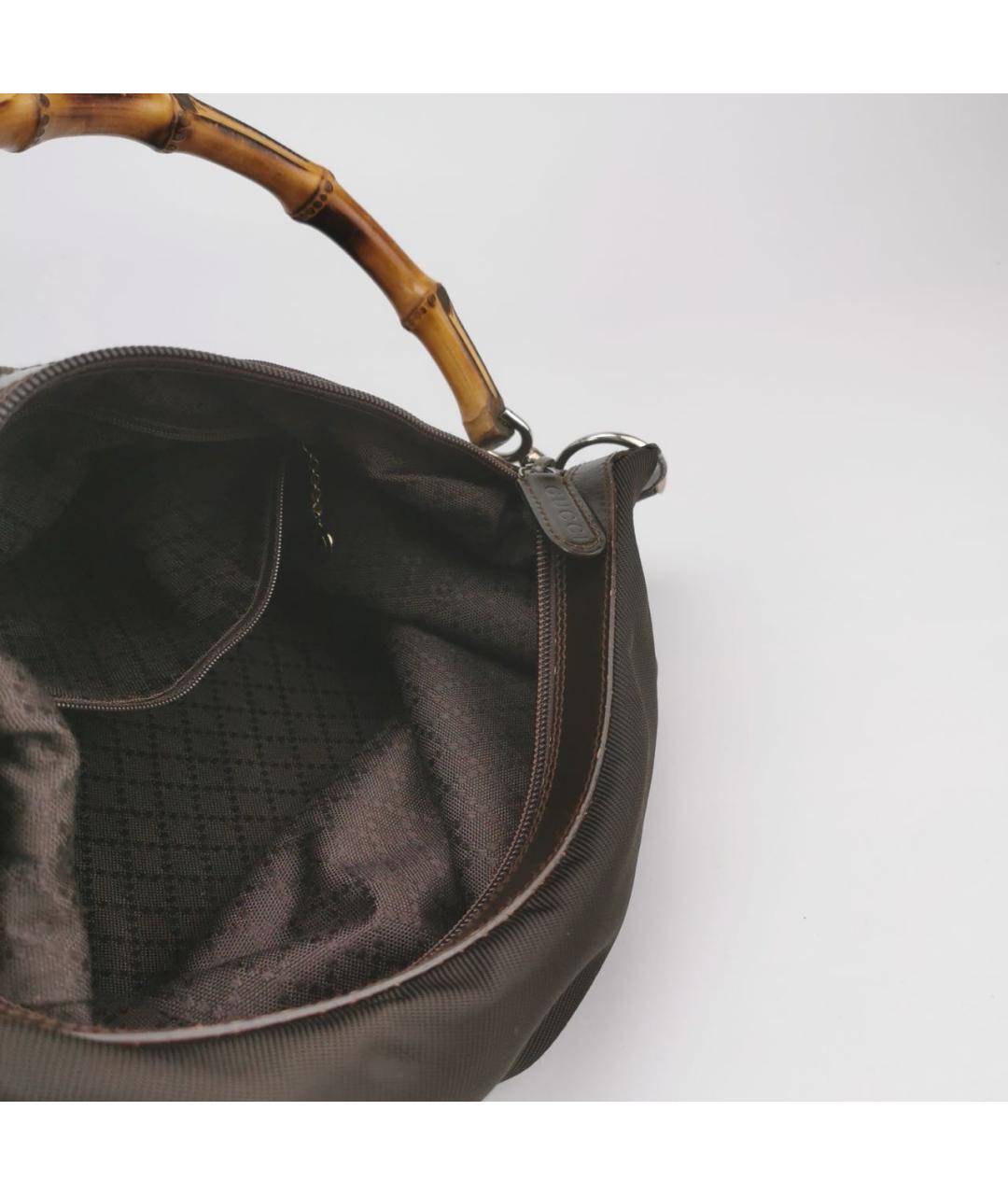 GUCCI Коричневая сумка с короткими ручками, фото 4