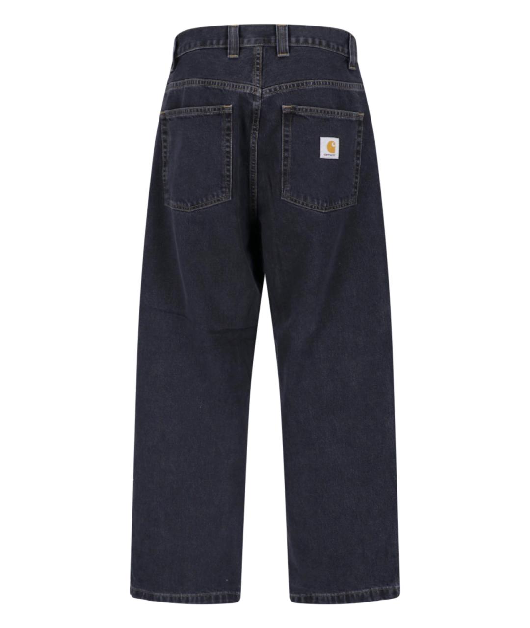 CARHARTT WIP Черные хлопковые прямые джинсы, фото 2