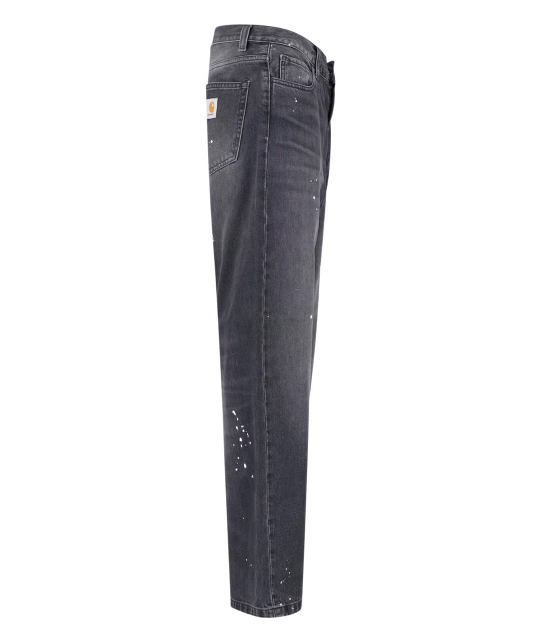 CARHARTT WIP Черные хлопковые прямые джинсы, фото 3