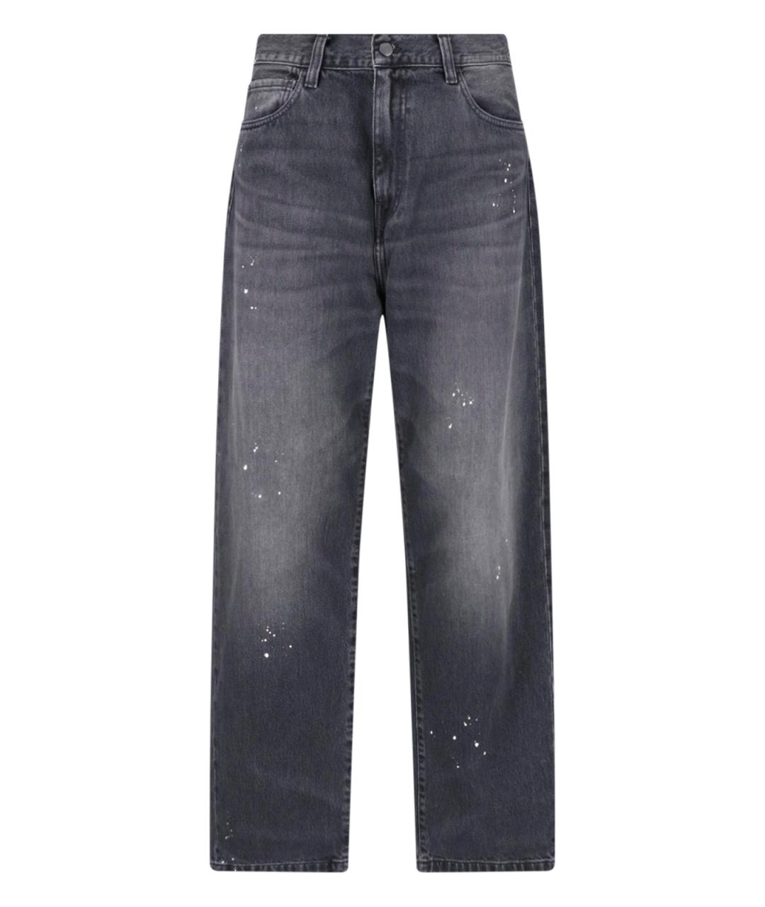 CARHARTT WIP Черные хлопковые прямые джинсы, фото 1