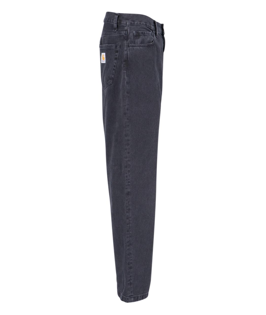 CARHARTT WIP Черные хлопковые прямые джинсы, фото 3