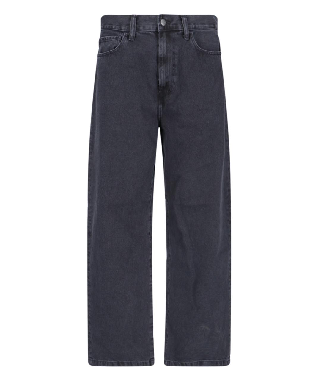 CARHARTT WIP Черные хлопковые прямые джинсы, фото 1