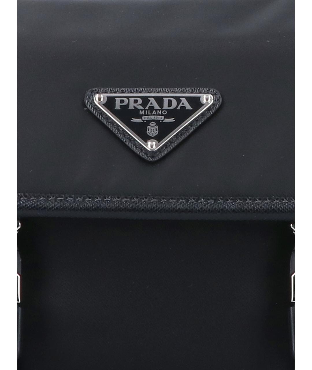 PRADA Черная синтетическая сумка на плечо, фото 4