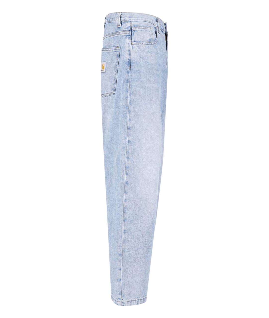 CARHARTT WIP Синие хлопковые прямые джинсы, фото 3