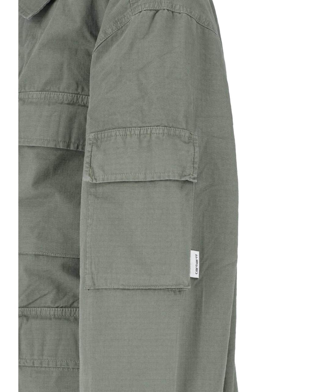 CARHARTT WIP Зеленая хлопковая куртка, фото 3