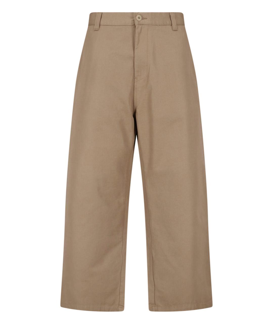 CARHARTT WIP Бежевые хлопковые повседневные брюки, фото 1