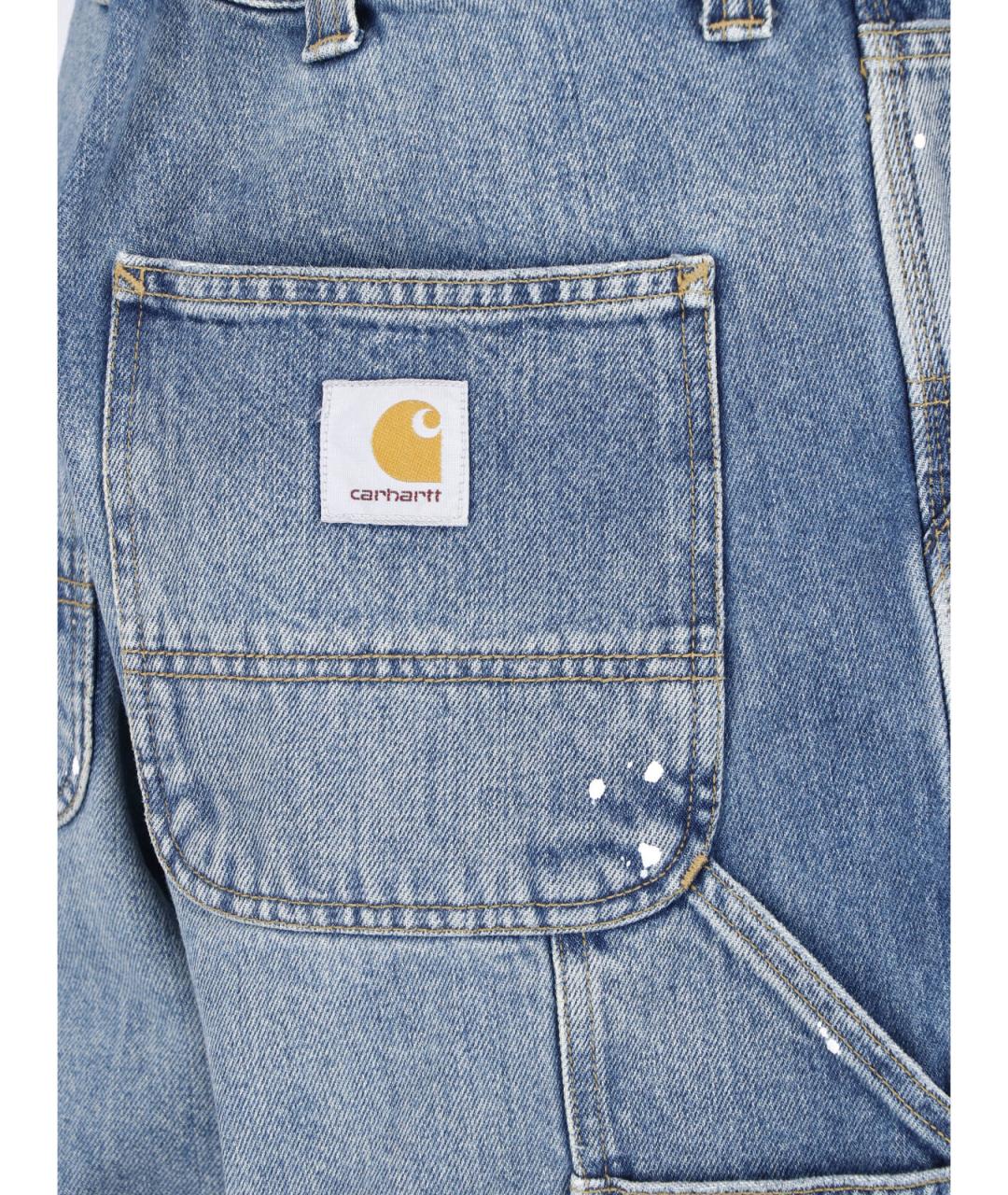 CARHARTT WIP Синие хлопковые прямые джинсы, фото 5