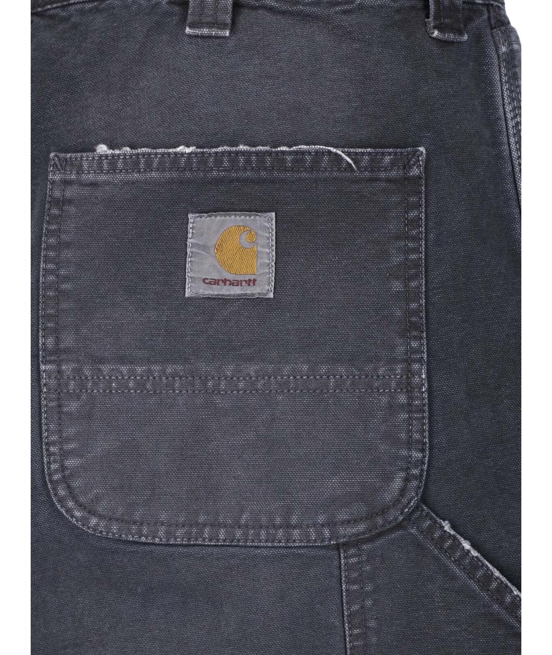 CARHARTT WIP Черные хлопковые прямые джинсы, фото 4
