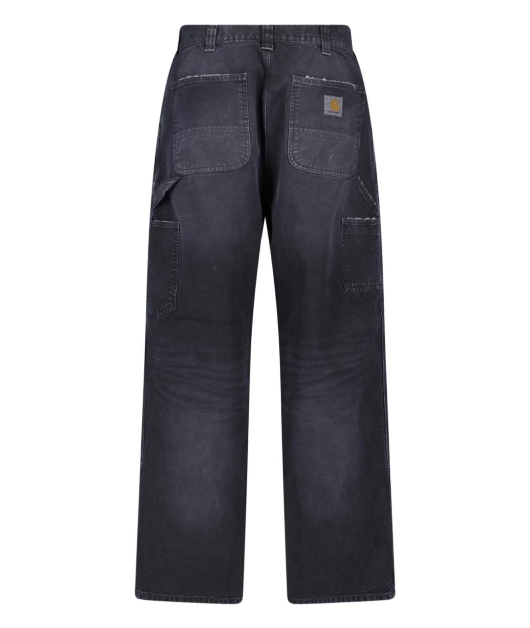 CARHARTT WIP Черные хлопковые прямые джинсы, фото 2