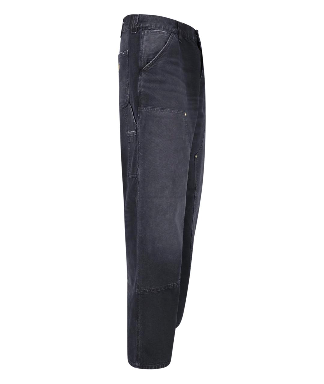 CARHARTT WIP Черные хлопковые прямые джинсы, фото 3