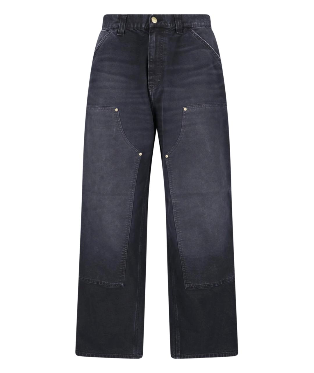 CARHARTT WIP Черные хлопковые прямые джинсы, фото 1