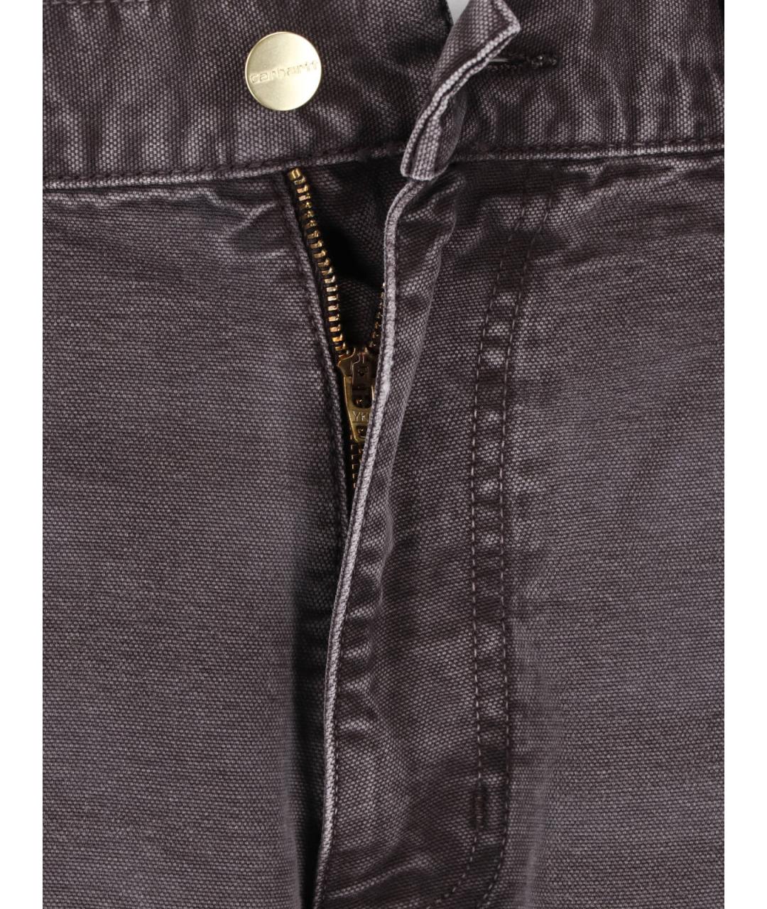 CARHARTT WIP Коричневые хлопковые прямые джинсы, фото 5