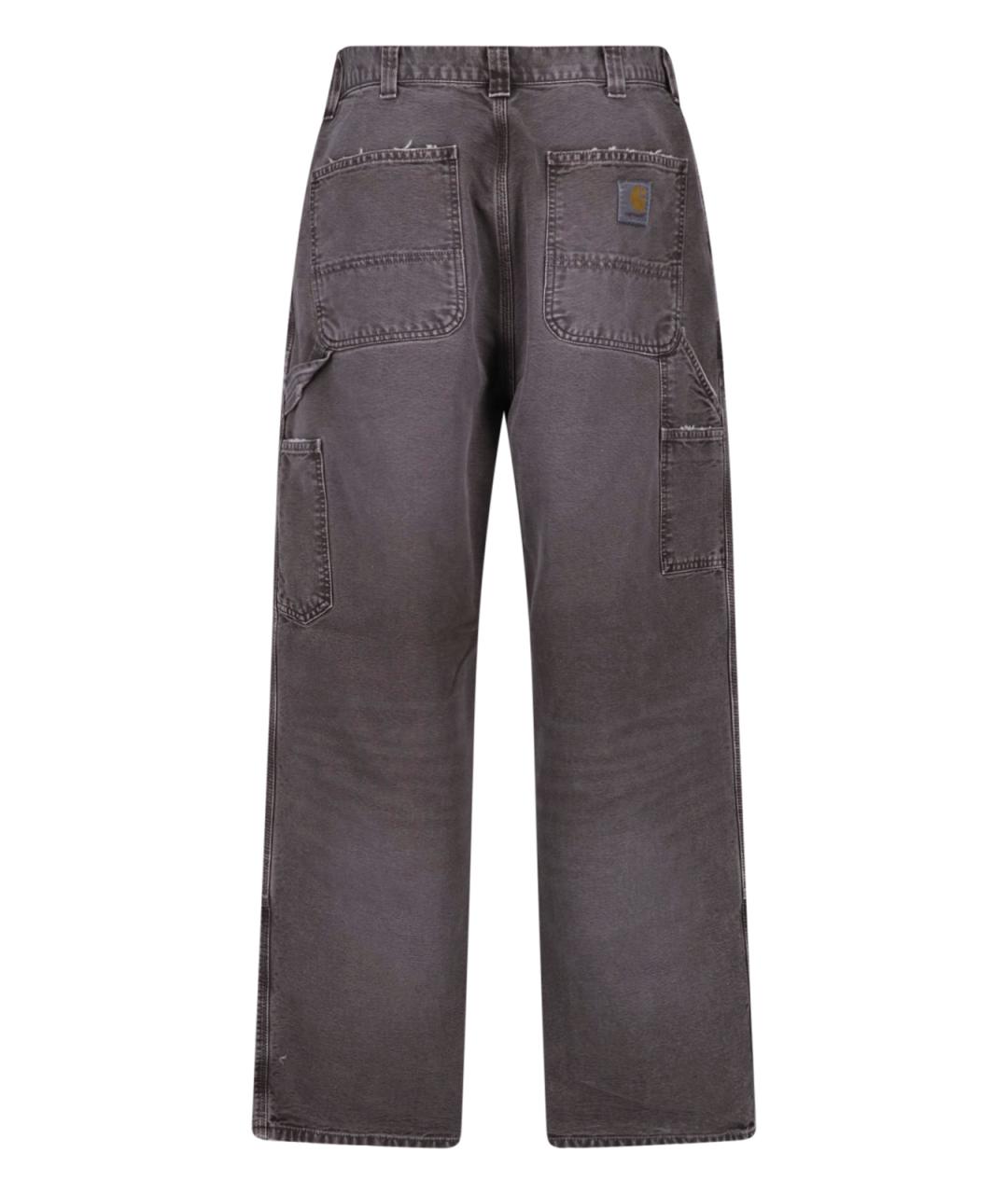 CARHARTT WIP Коричневые хлопковые прямые джинсы, фото 2