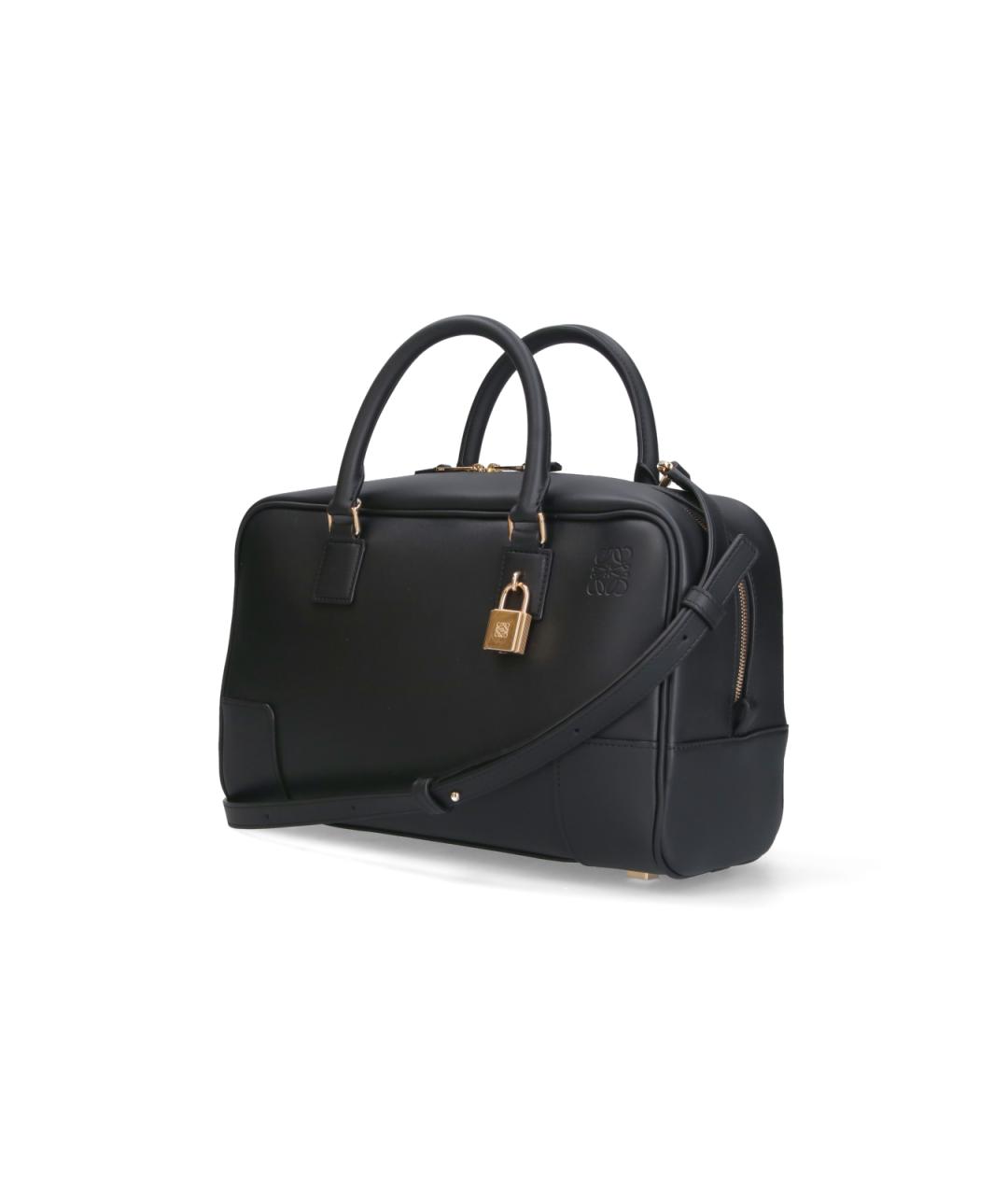 LOEWE Черная кожаная сумка тоут, фото 2