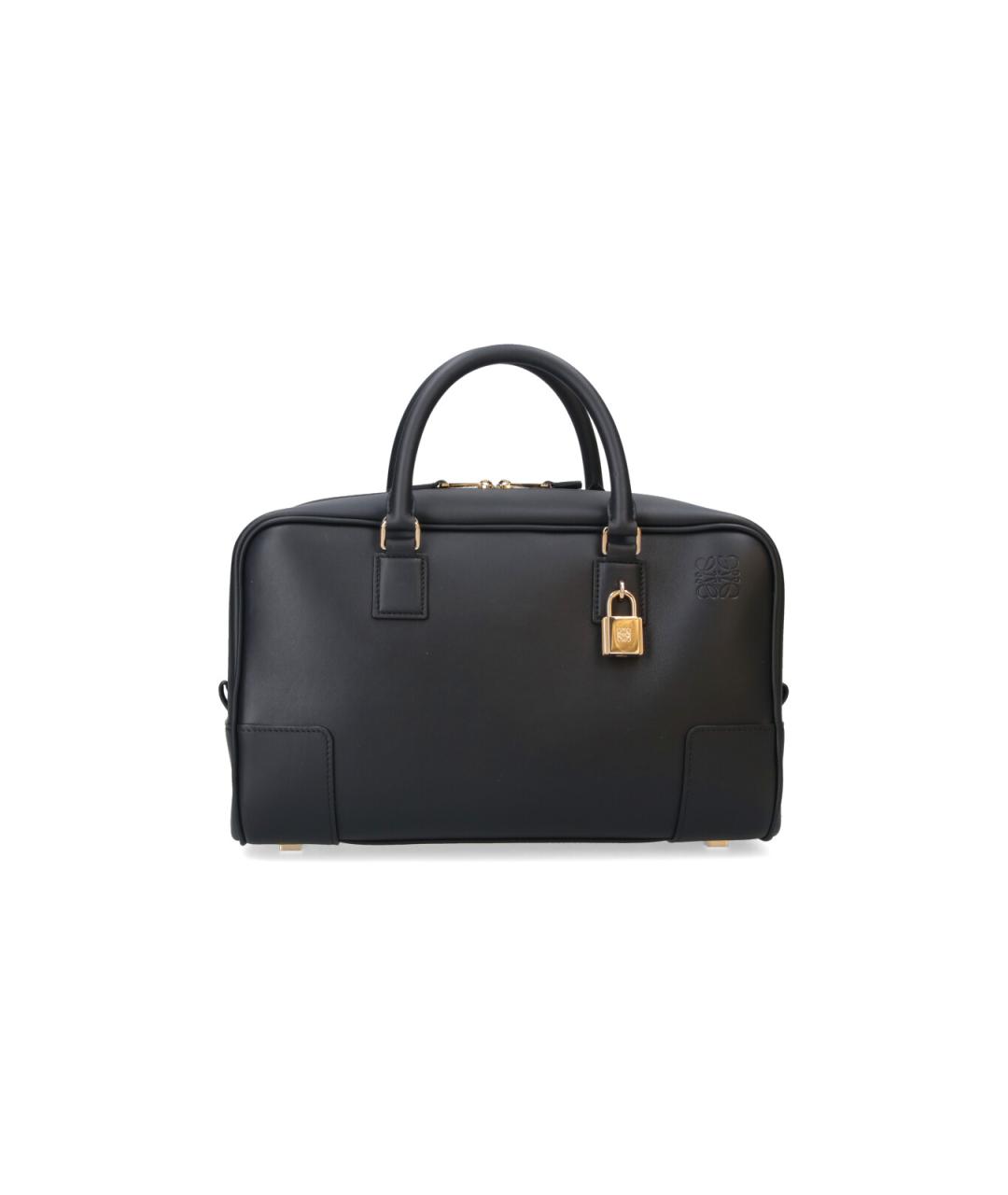 LOEWE Черная кожаная сумка тоут, фото 1
