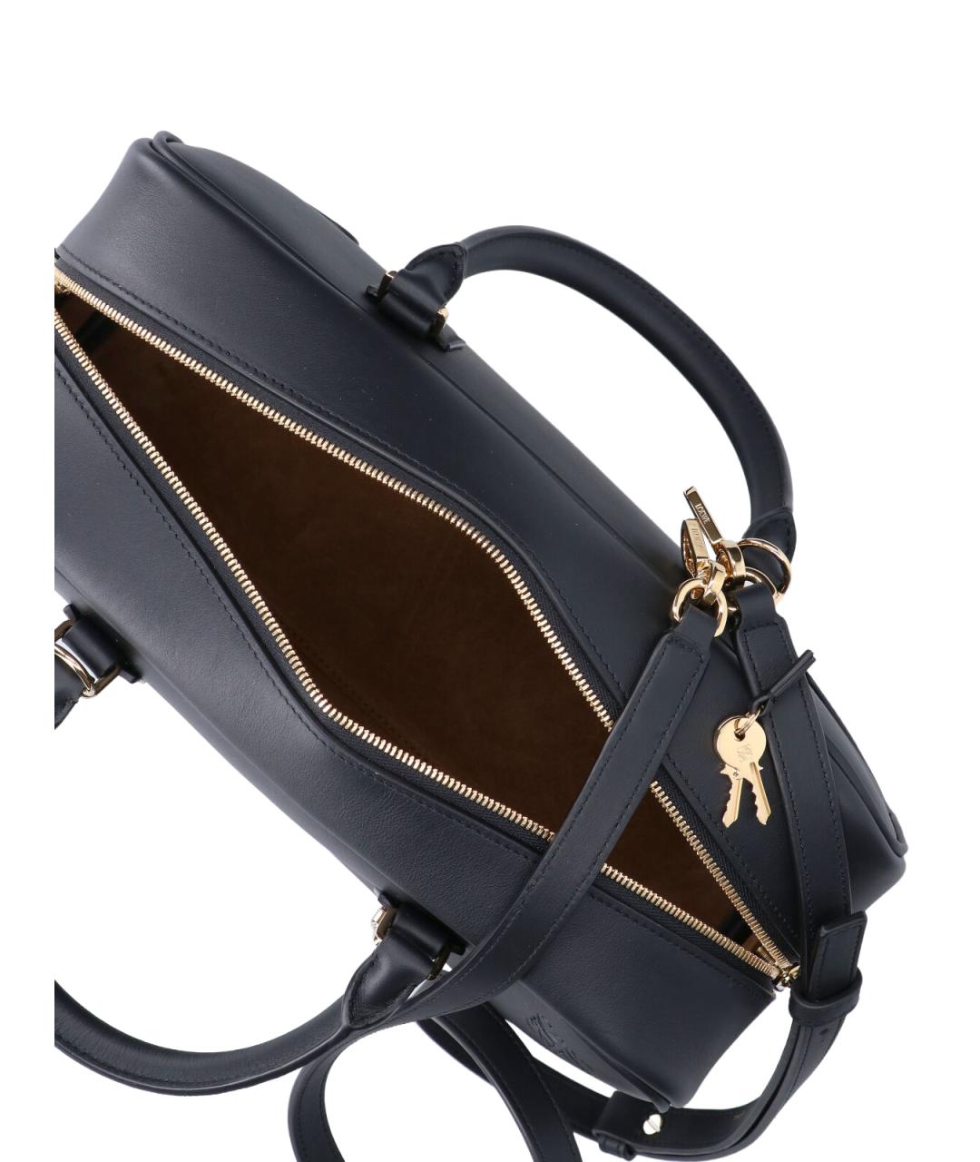 LOEWE Черная кожаная сумка тоут, фото 4