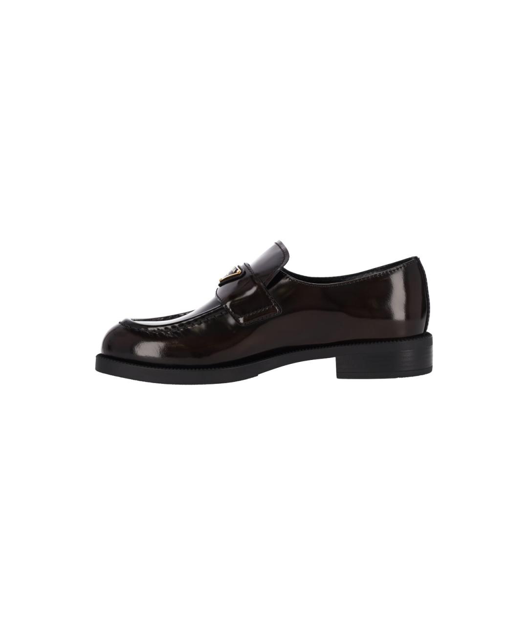 PRADA Коричневые кожаные лоферы, фото 3