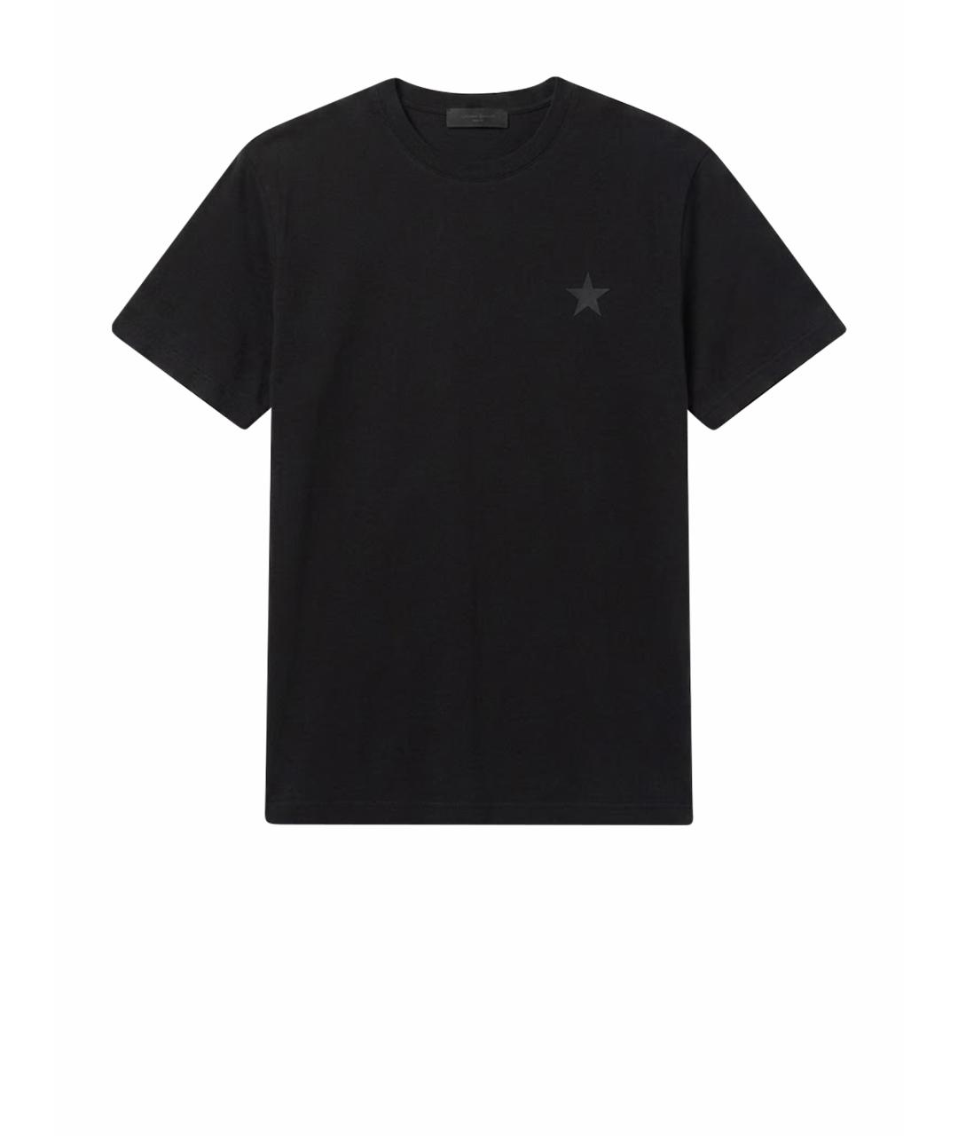 GOLDEN GOOSE Черная хлопковая футболка, фото 1