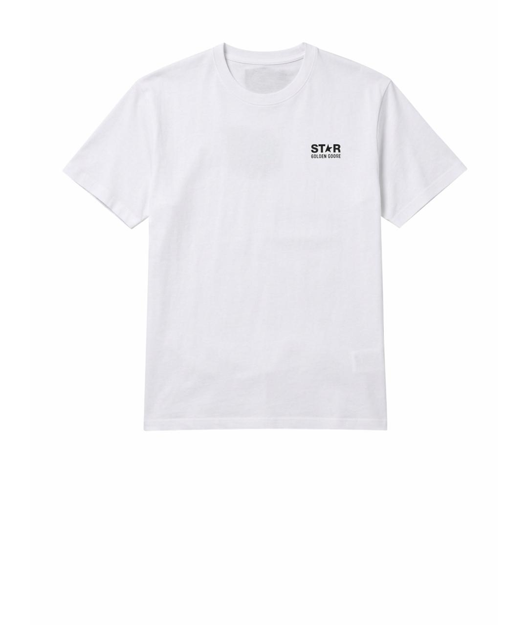 GOLDEN GOOSE Белая хлопковая футболка, фото 1
