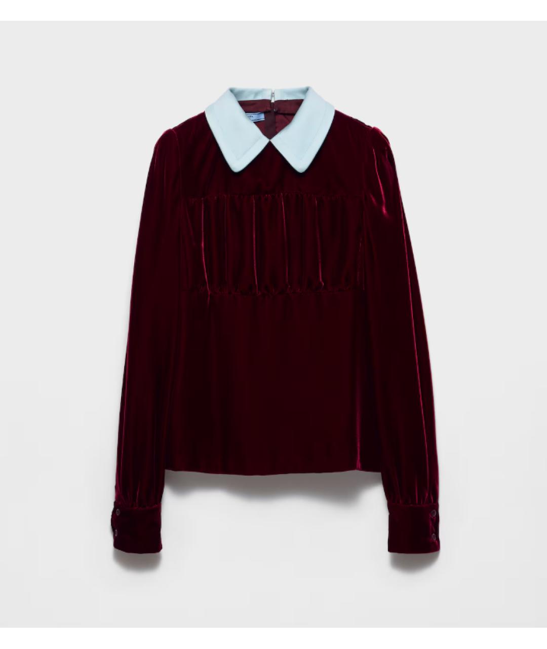 PRADA Бордовый джемпер / свитер, фото 2