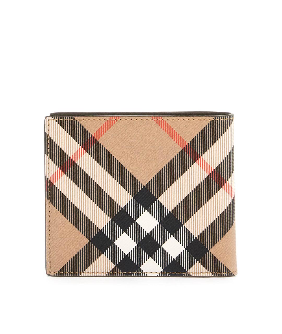 BURBERRY Бежевый полиуретановый кошелек, фото 4