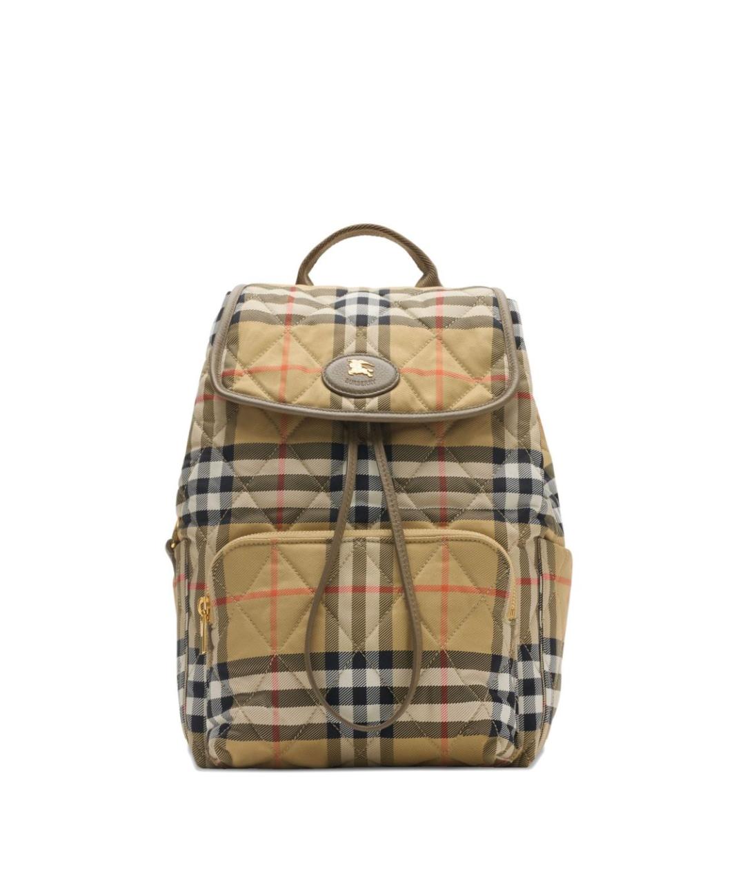 BURBERRY Бежевый синтетический рюкзак, фото 1