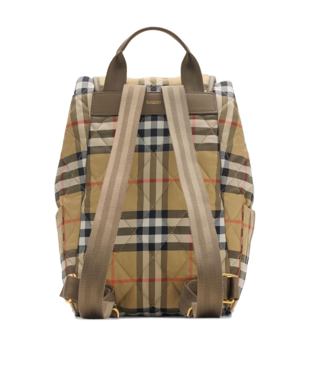 BURBERRY Бежевый синтетический рюкзак, фото 3