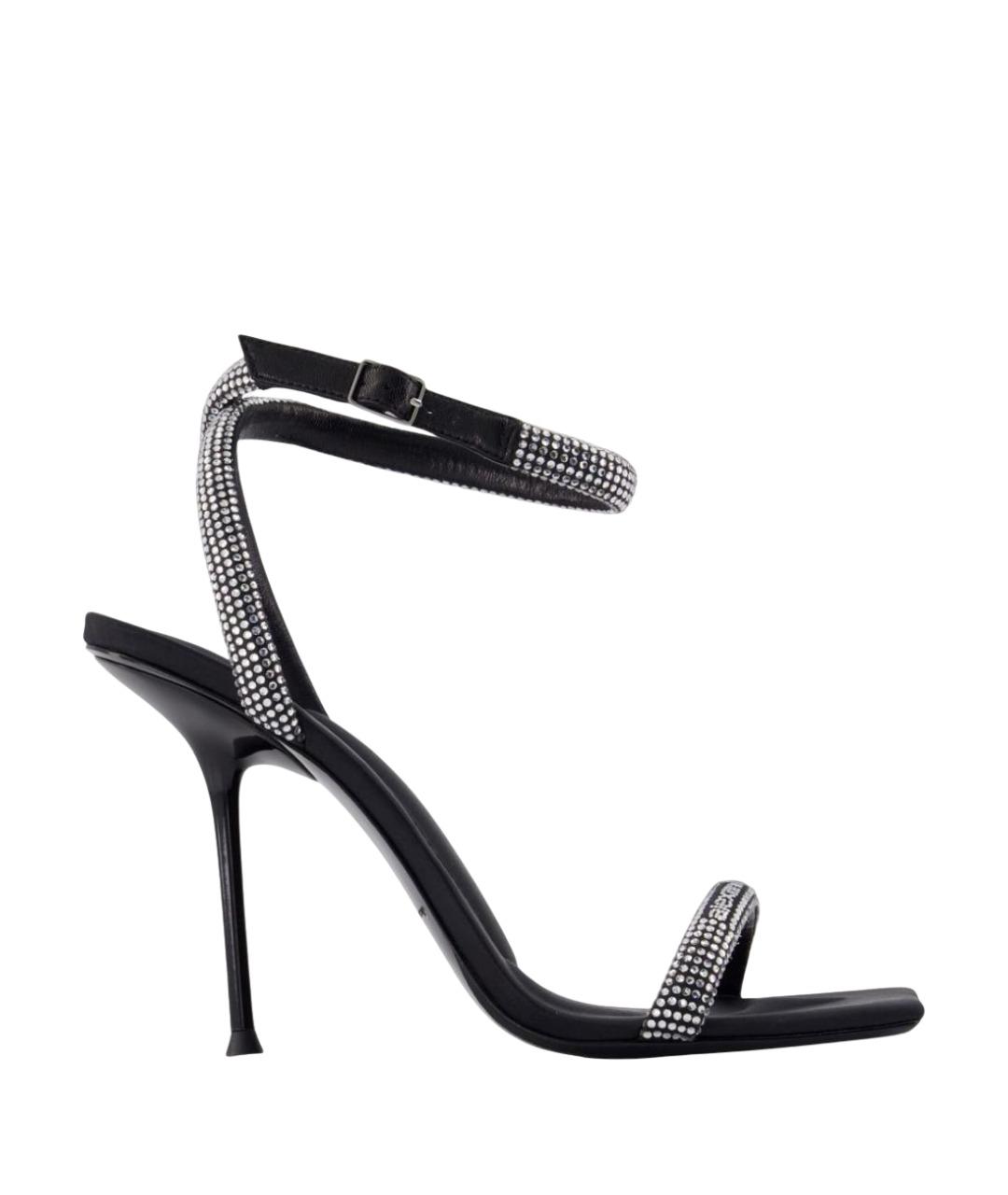 ALEXANDER WANG Черные синтетические босоножки, фото 1