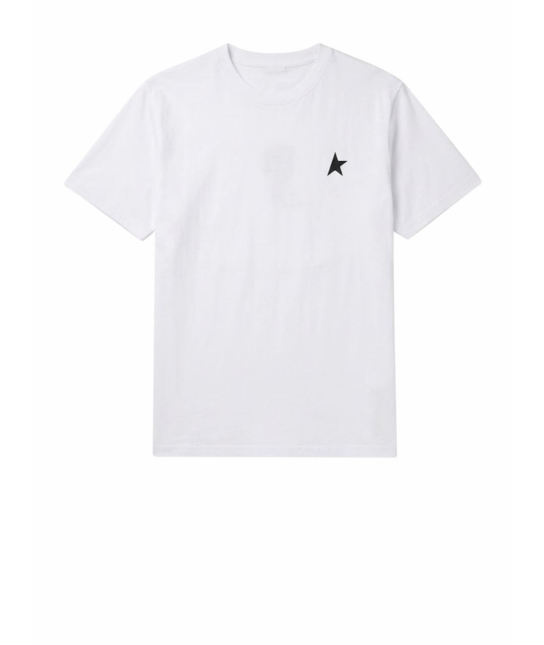 GOLDEN GOOSE Белая хлопковая футболка, фото 5